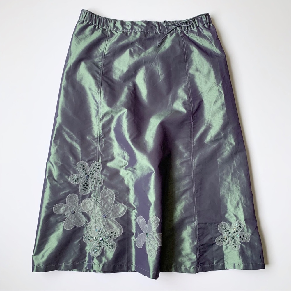 New Girls GAP Teal Blue Green Long Skirt Girls 6